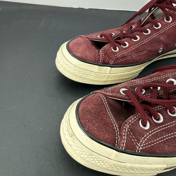 CONVERSE Chuck Taylor 70s Low Top Suede Leather Wine Men 11.5 US Unisex WO 13.5 - Picture 3 of 16